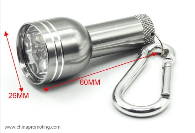 6 led advertising gift key chain flashlight