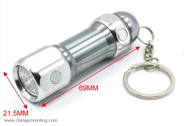 Magnets keyring led torch