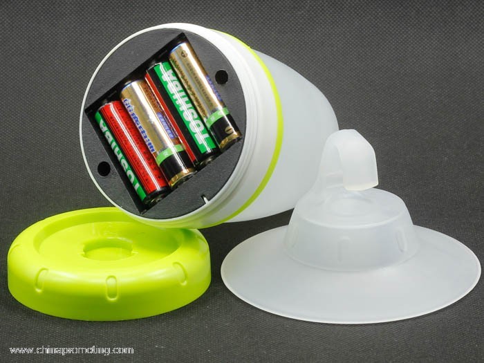 Red and White LED AA battery hanging led camp lamp
