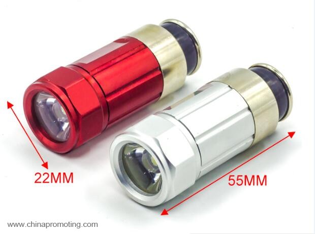 0.5W aluminum 12v rechargeable flashlight car flashlight