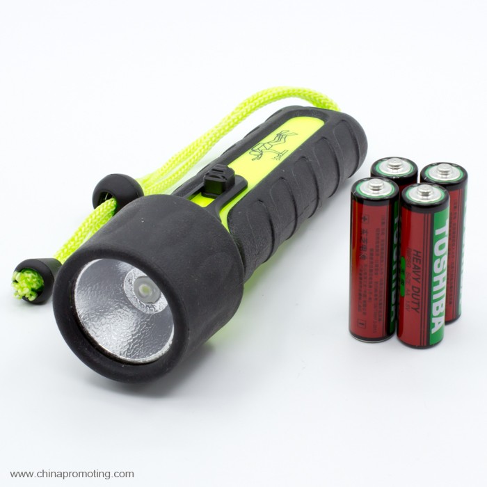 Rubber coat submarine lamp light diving powerful led flashlight