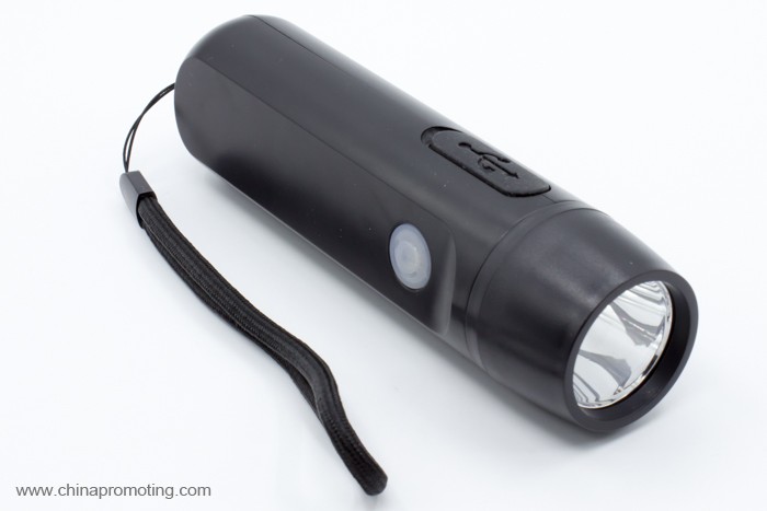 USB charge hand crack 3W led hand rechargeable flashlight