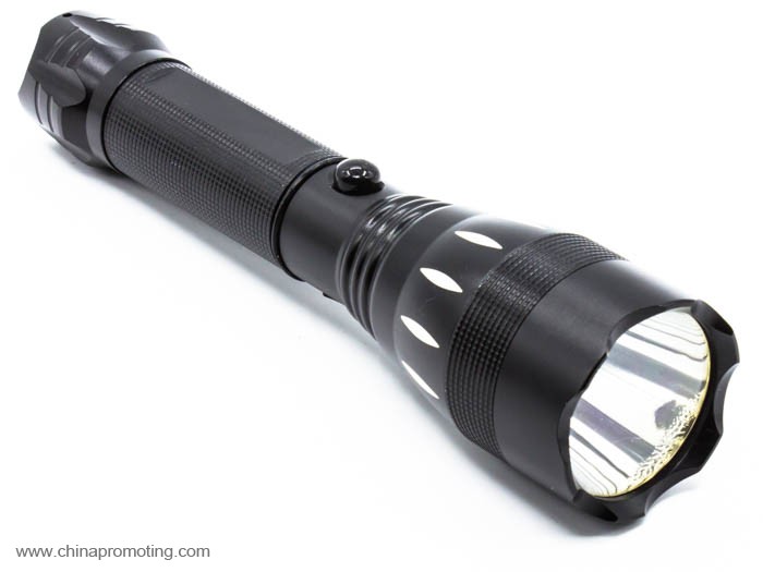 Multifunction aluminum rechargeable led flashlight