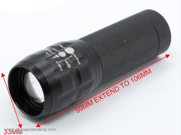 High power adjustable zoomable flashlight