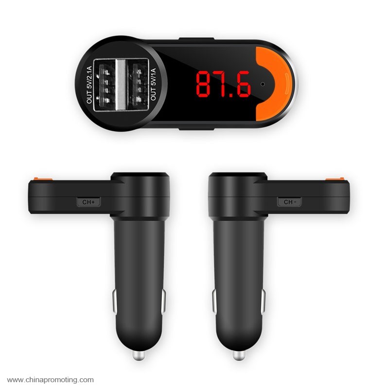 FM Transmitter Dual USB Car Charger Bluetooth Car Kit