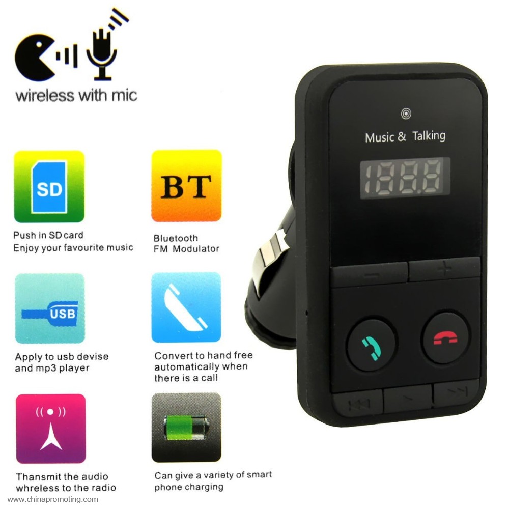 Car Kit MP3 Player SD USB LCD Remote