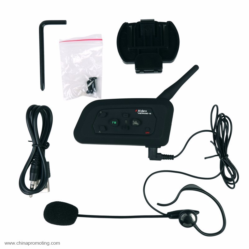 1200M 4 User Motorcycle Intercom Football Referee Headset 