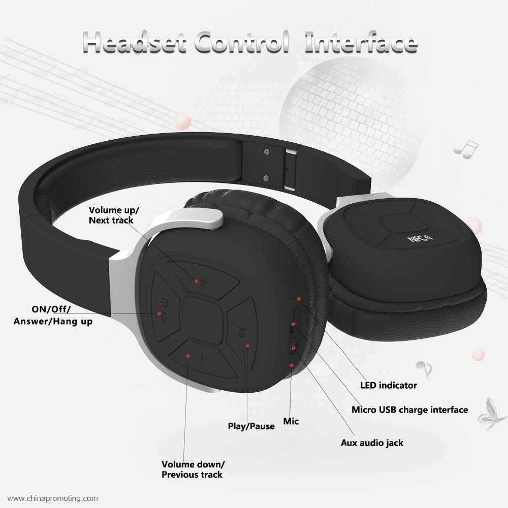 Foldable Bluetooth V4.1 Headset 