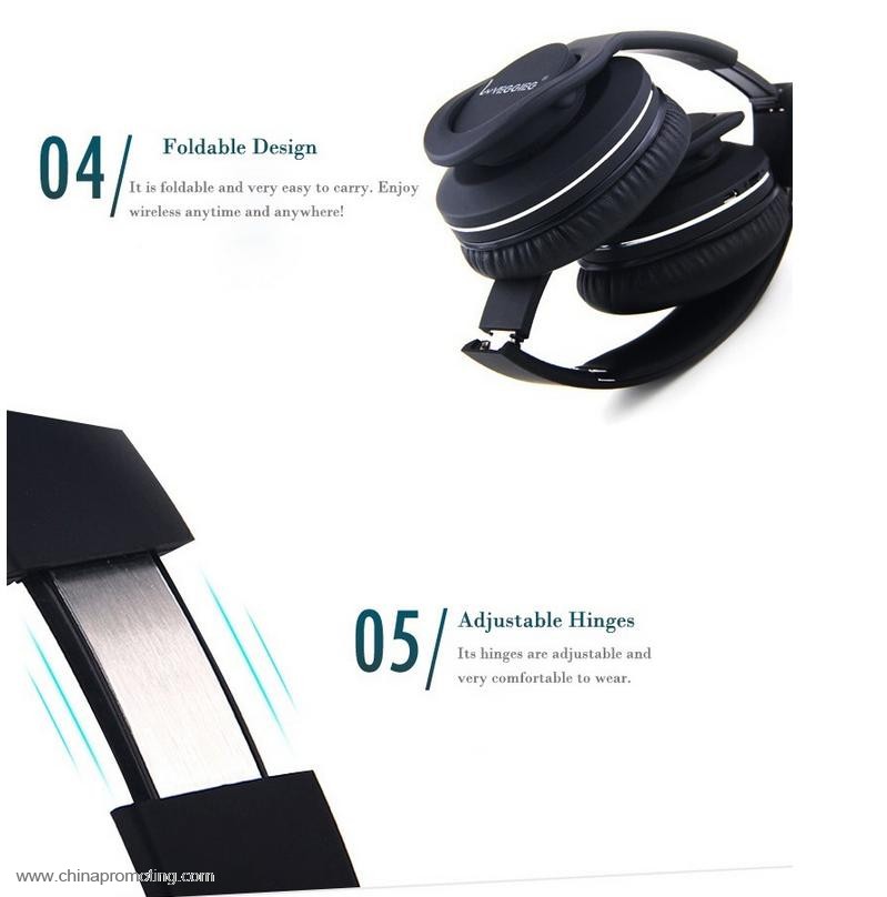  Foldable Wireless Stereo Bluetooth Headphone 