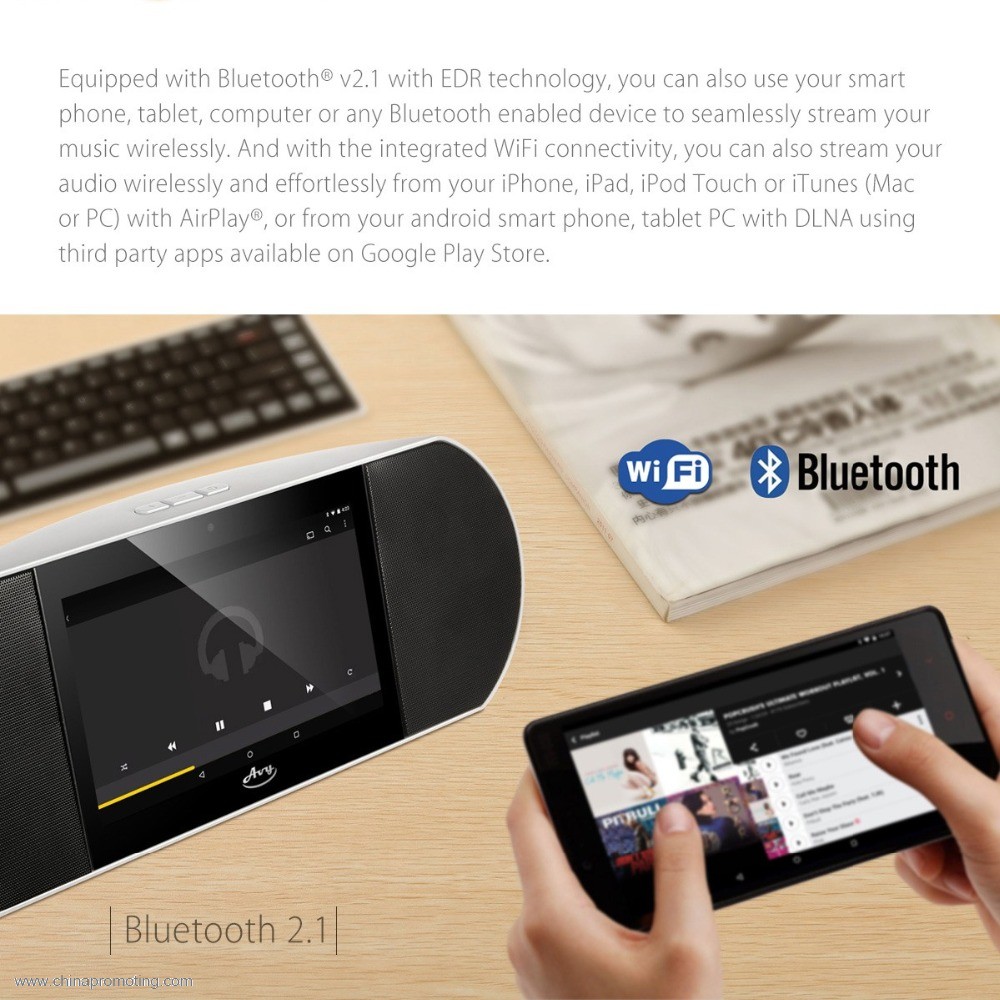 7 inch Touch Screen Bluetooth 4.0 Speaker