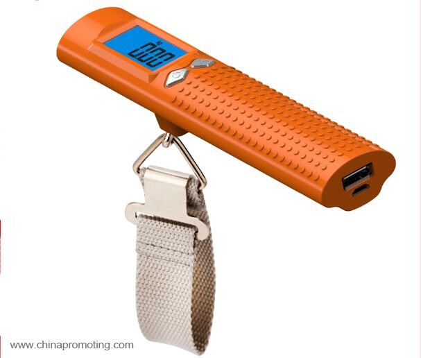 Flashlight with luggage scale