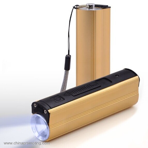 Cigarette Smoking Lighter Power Bank Flashlight Torch Light