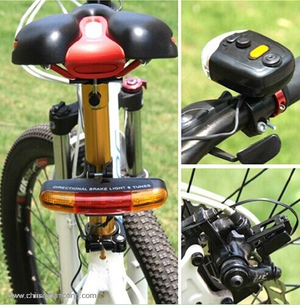 3 In1 Bike Bicycle 7 LED Turn Tail Signal Brake Light