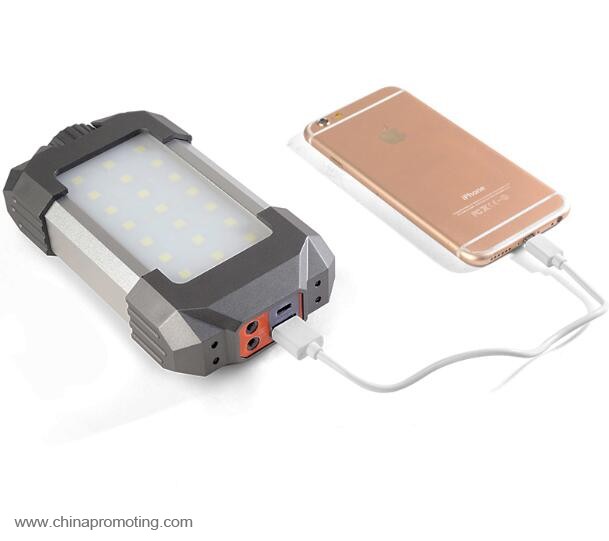 Led camping lamp with 8000mah power bank