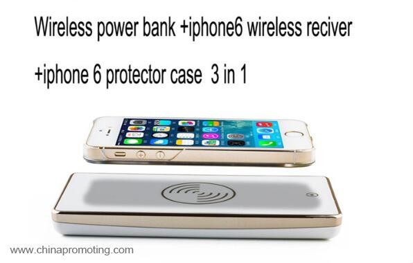 Wireless charger power bank 6000mah