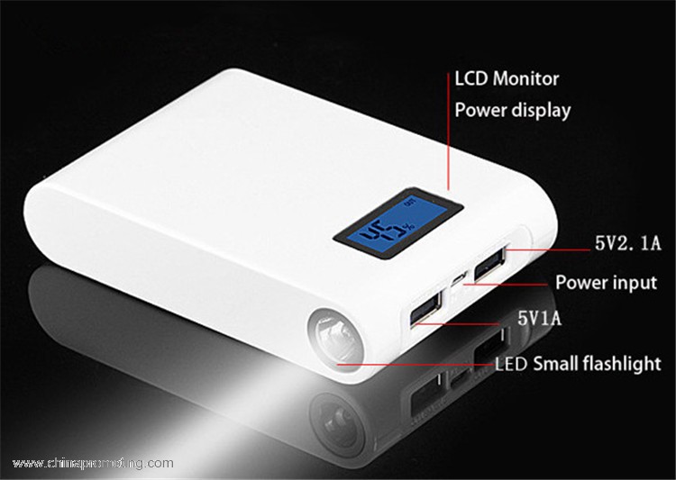  LCD screen portable power bank 