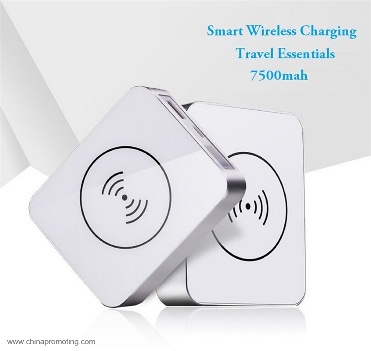 7500mAh Qi Wireless Charger Power Bank