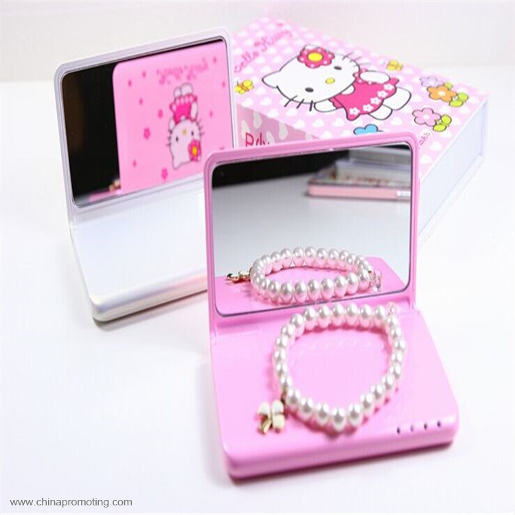 Doraemon Hello kitty cartoon mirror power bank