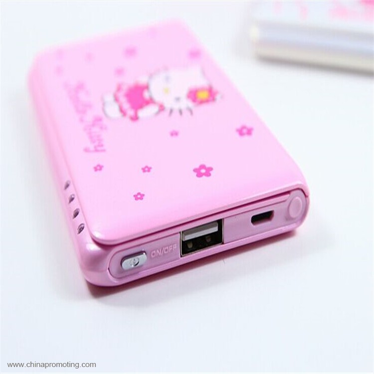 Doraemon Hello kitty cartoon mirror power bank