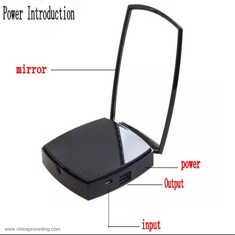 Mirror style portable power bank