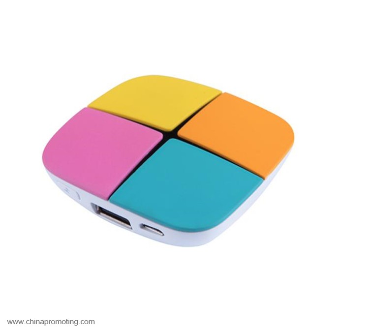 5200mAh colorful power bank with LED lights