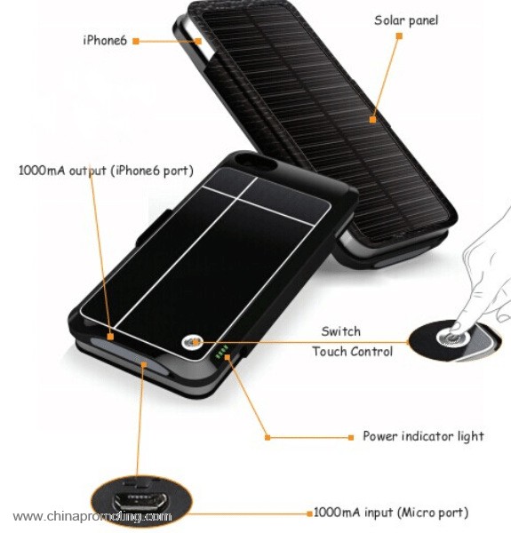 3500mah smartphone solar charger case