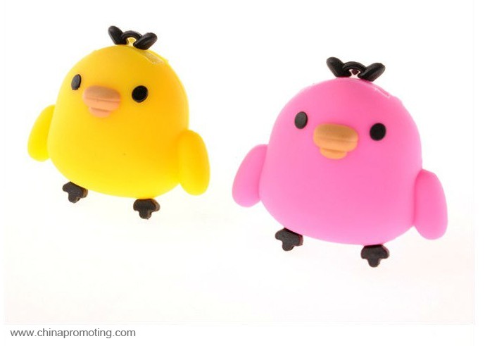 Chicken shaped pvc usb flash drive