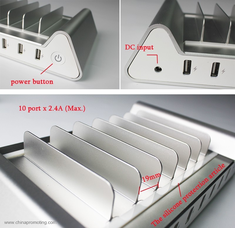 Quick charge 2.0 qualcomm cell phone charging station