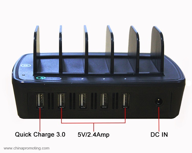 5 port QC 3.0 charging station