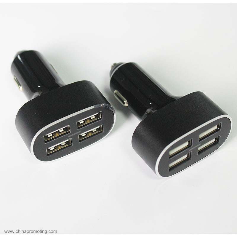 4 ports USB car mobile charger