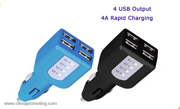 4 ports USB car charger