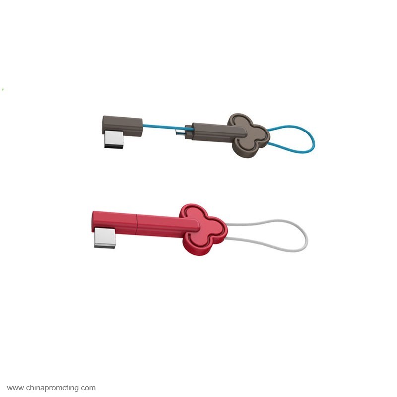 20cm Micro USB Cable with key holder design
