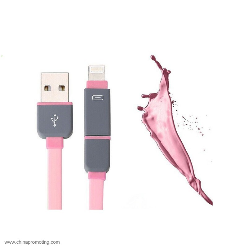 2 in 1 Retractable USB Cable