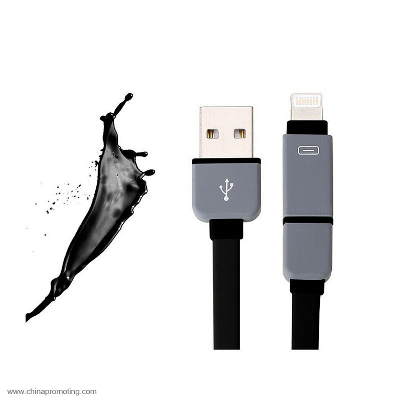 2 in 1 Retractable USB Cable