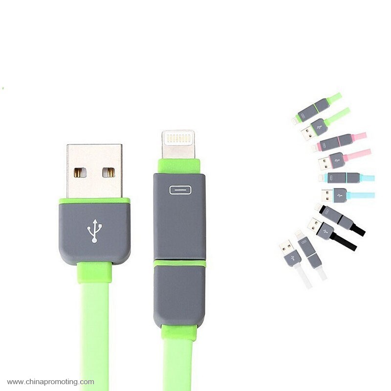 2 in 1 Retractable USB Cable