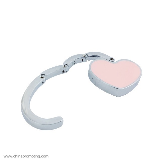 Heart shape purse hanger hook