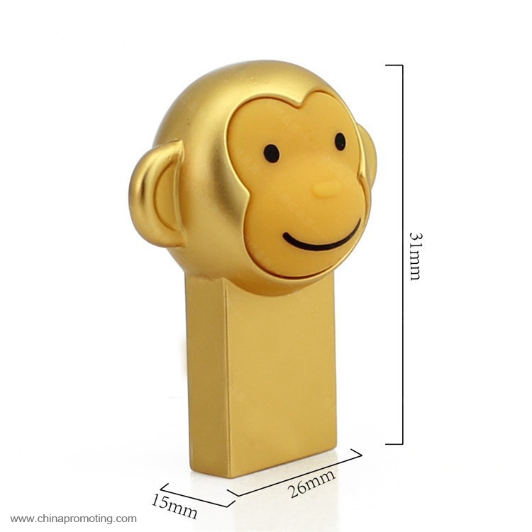 Monkey cartoon character usb flash drive