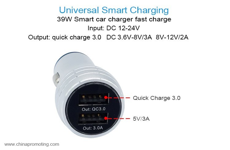 Metal Smart Car Charger