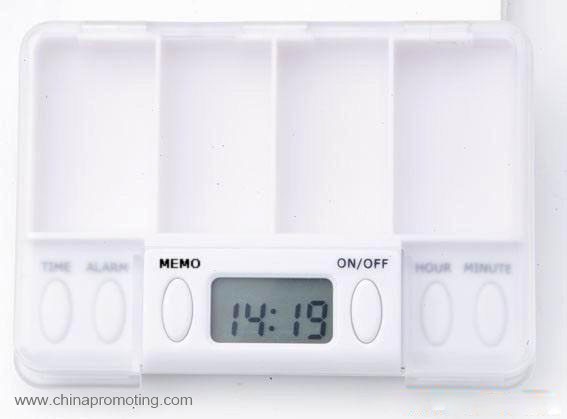 Square Timing Alarm Electronic Pill Box