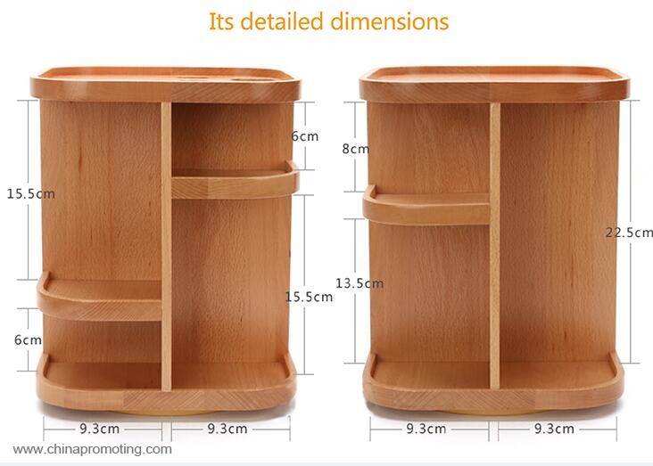 Desktop 360degree rotation cosmetic storage rack 