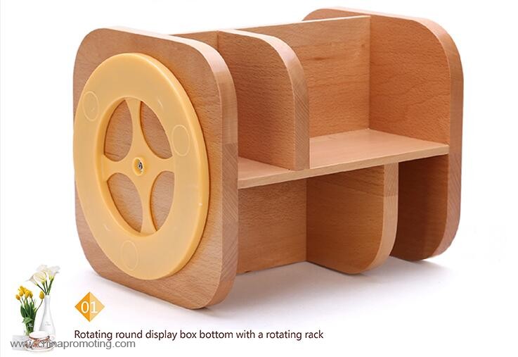 Desktop 360degree rotation cosmetic storage rack 