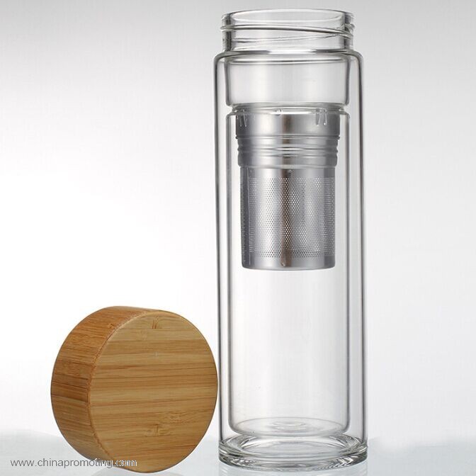 glass fruit infuser water bottle