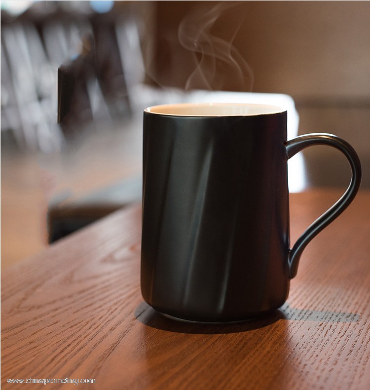  ceramic mug with spoon milk cup couple cups