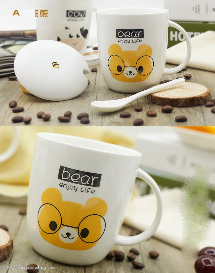 Cartoon creative mugs