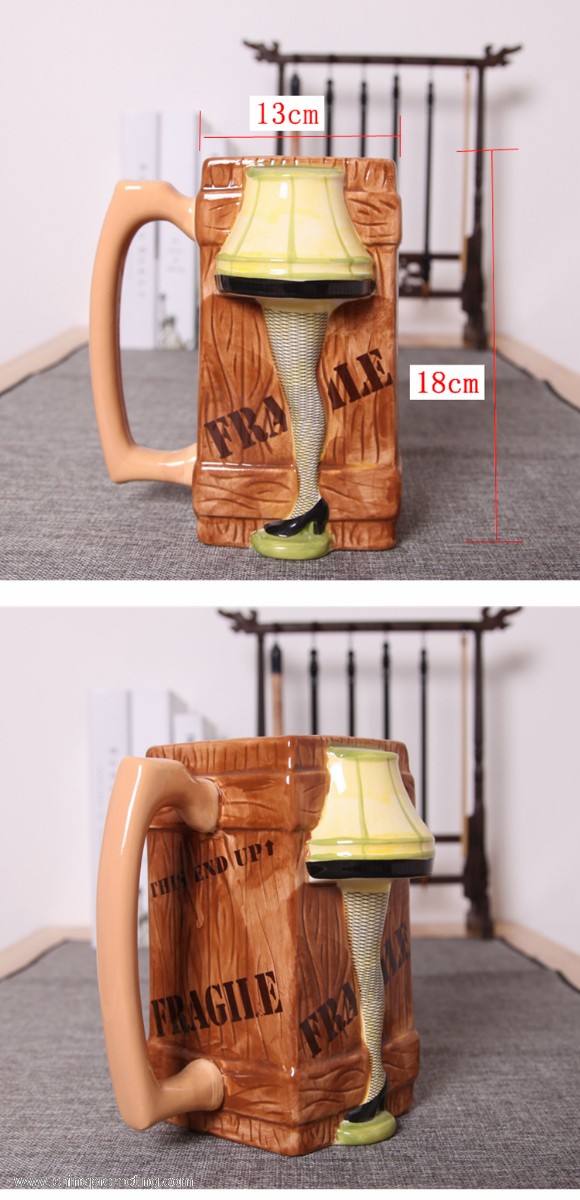 1000ml Creative stereo embossed ceramic jar Ceramic Germeny beer mug 