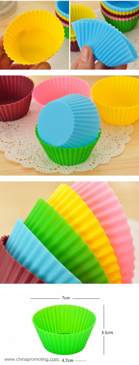 silicone round cake cup 