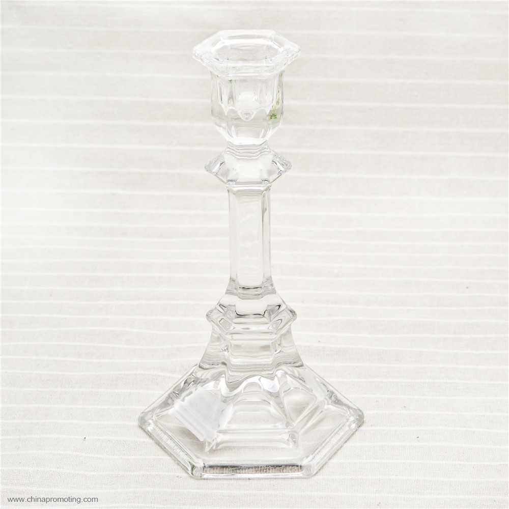 long-stemmed tall glass candle holder
