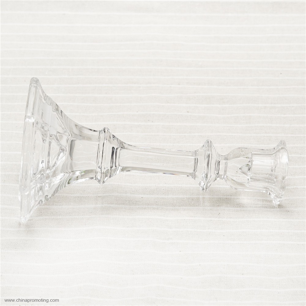 long-stemmed tall glass candle holder