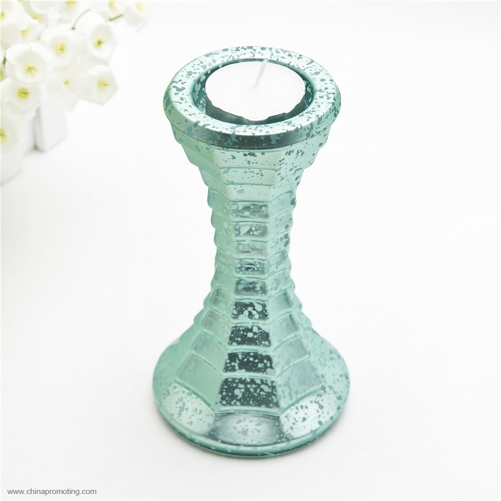 tall glass candle holder