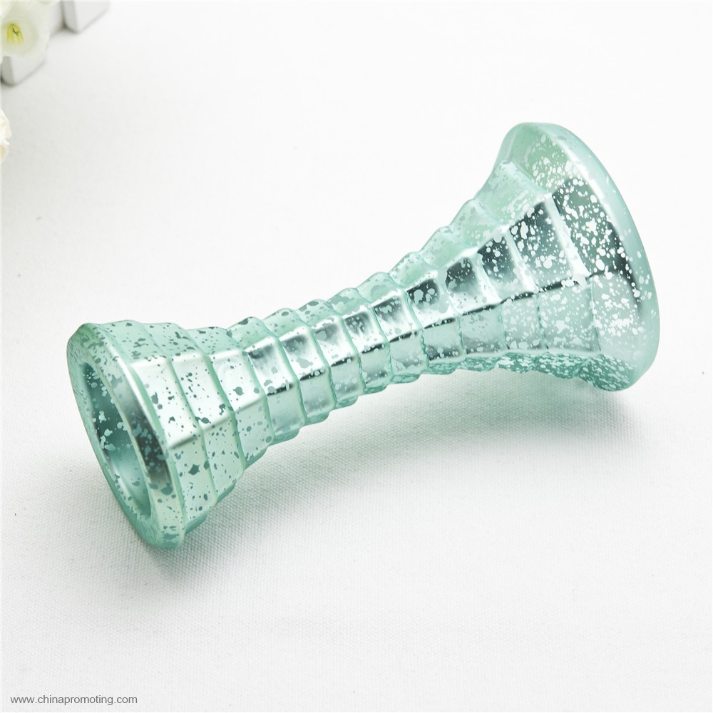 tall glass candle holder